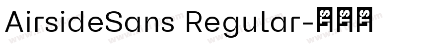 AirsideSans Regular字体转换